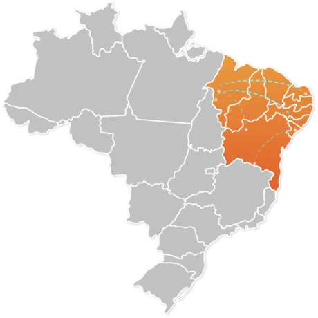 Mapa Nordeste